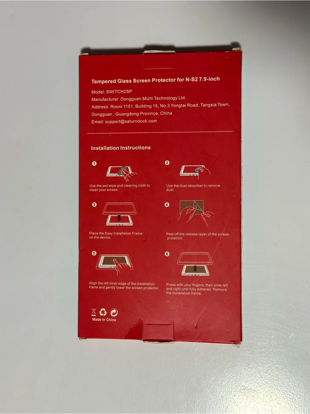Tempered Glass Screen Protector - Blue for 7.9-inch Devices